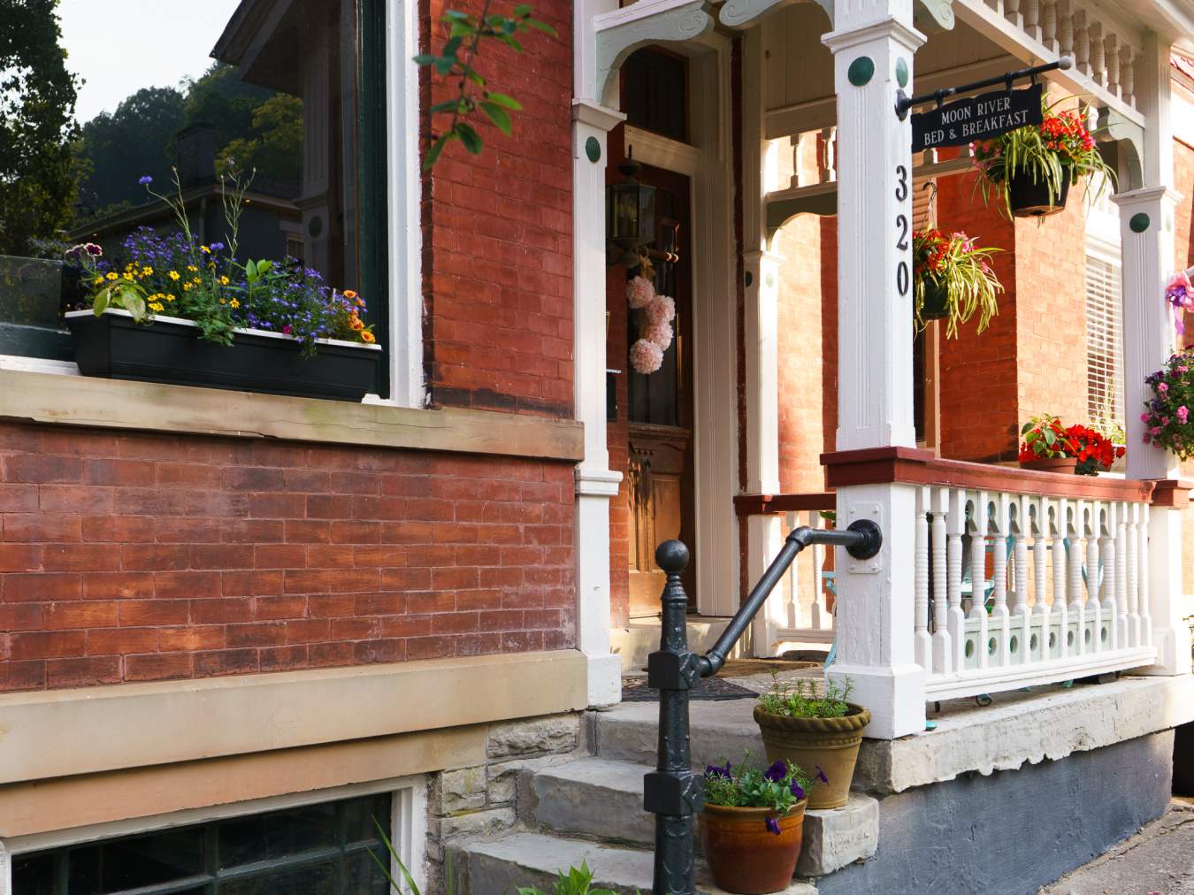 The entrance to Moonriver bed and breakfast